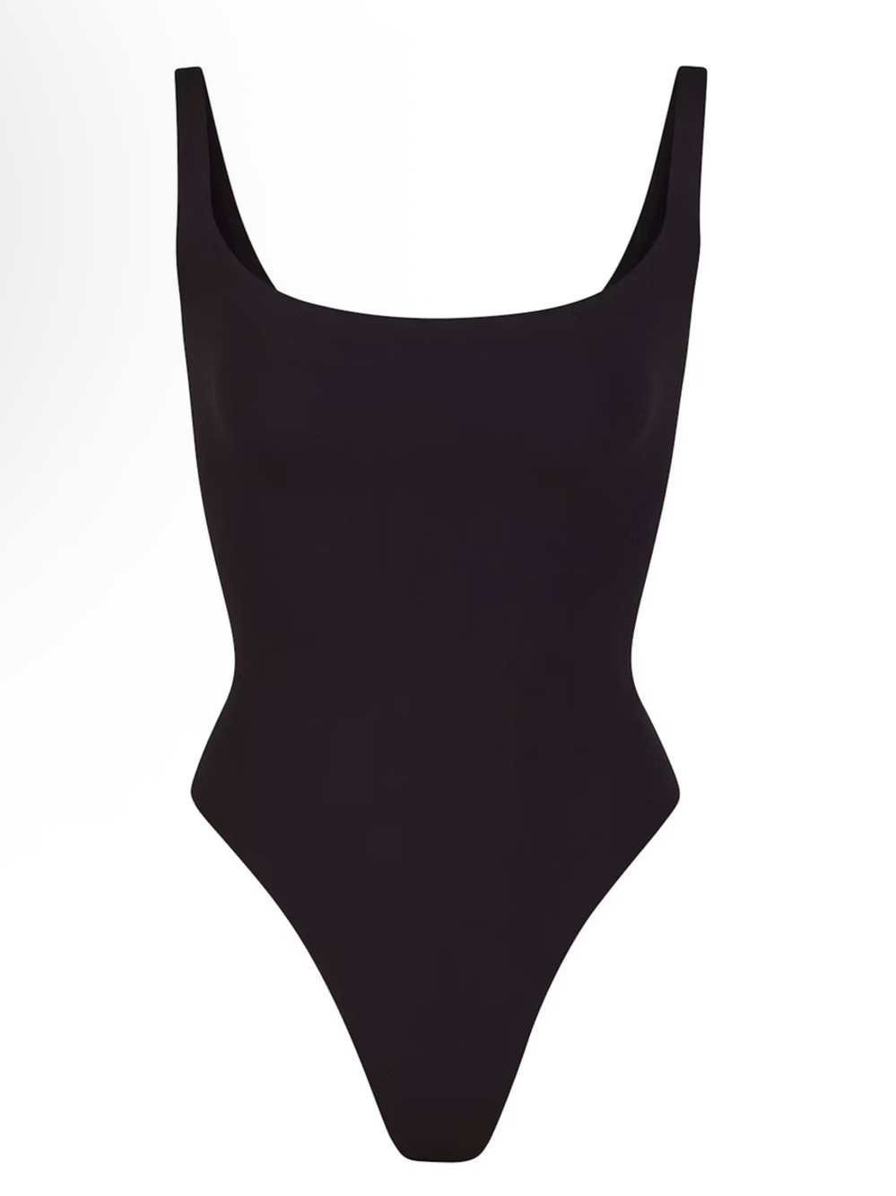 NWT SKIMS Square Neck Black Bodysuit -Medium
